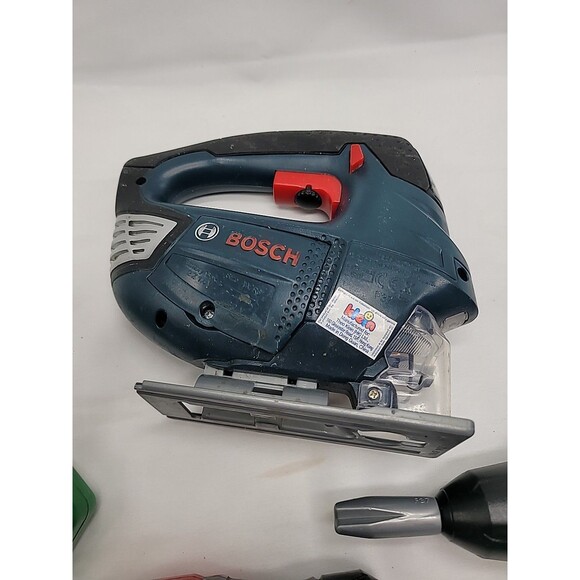 Bosch Kids Pretend Power Tools Lot of 2 Drill & Jigsaw + 2 Bonus Needs Batteries - Picture 10 of 12